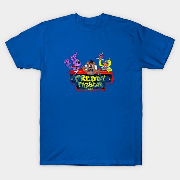 vintage freddy fazbear's pizza T-Shirt by oria